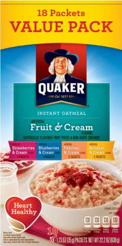 Image of Instant Oatmeal - Fruit and Cream Variety Pack (18CT)
