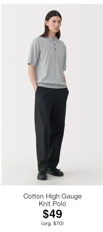 Shop Labo Men's Cotton High Gauge Knit Polo