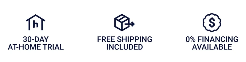 Extended at-home trial. Free shipping included. 0% financing available.
