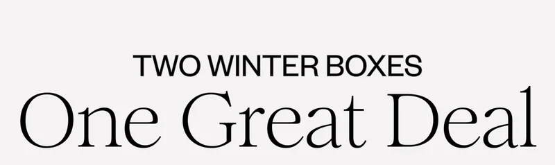 TWO WINTER BOXES | One Great Deal