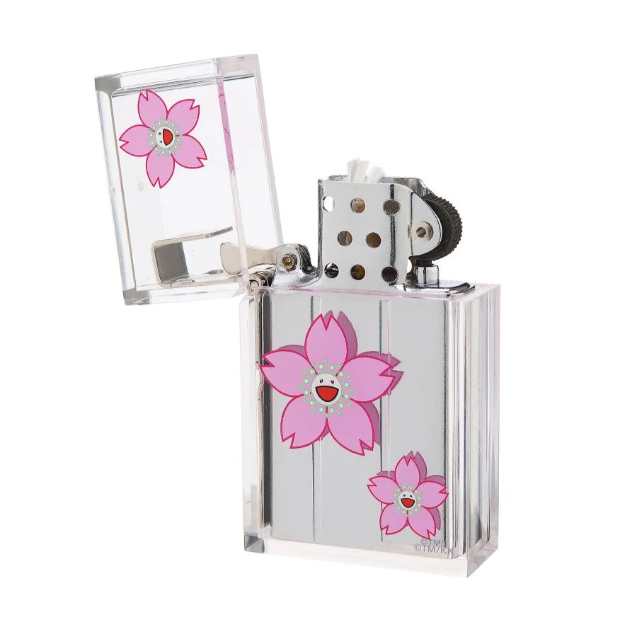 Takashi Murakami resin flower lighter