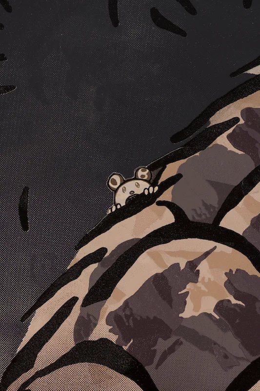 Detail of Hiroshige’s 100 Famous Views of Edo: Japonisme Reconsidered—Fukagawa Susaki and Jūmantsubo by Takashi Murakami