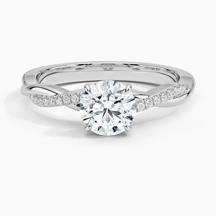 Petite Twisted Vine Diamond Ring