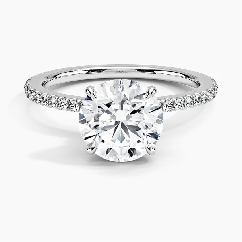 Petite Shared Prong Diamond Ring