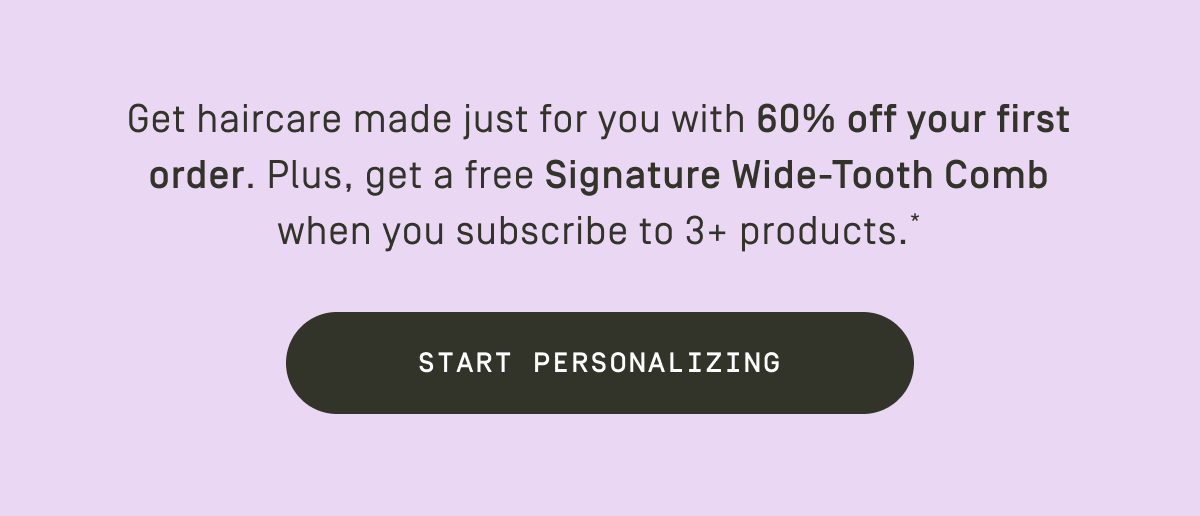 Start personalizing