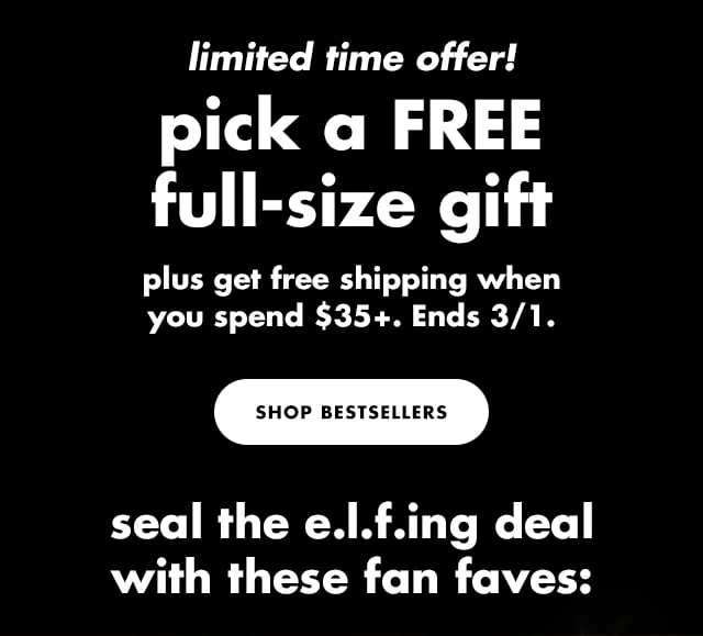 pick a free full-size gift pick a free full-size gift