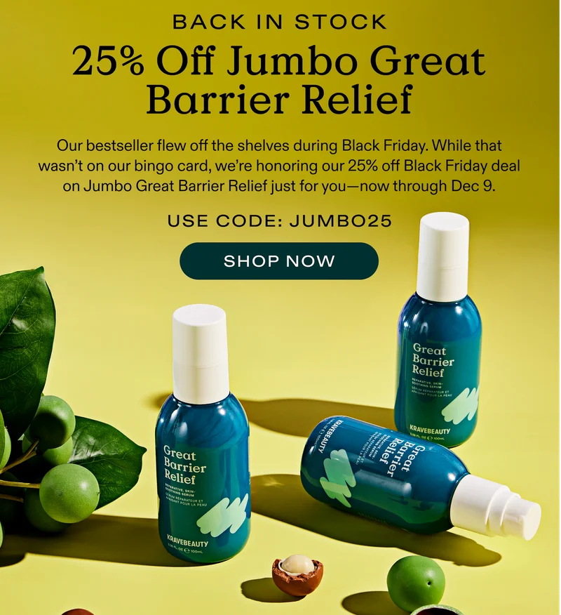 Back in Stock. 25% Off Jumbo Great Barrier Relief.
