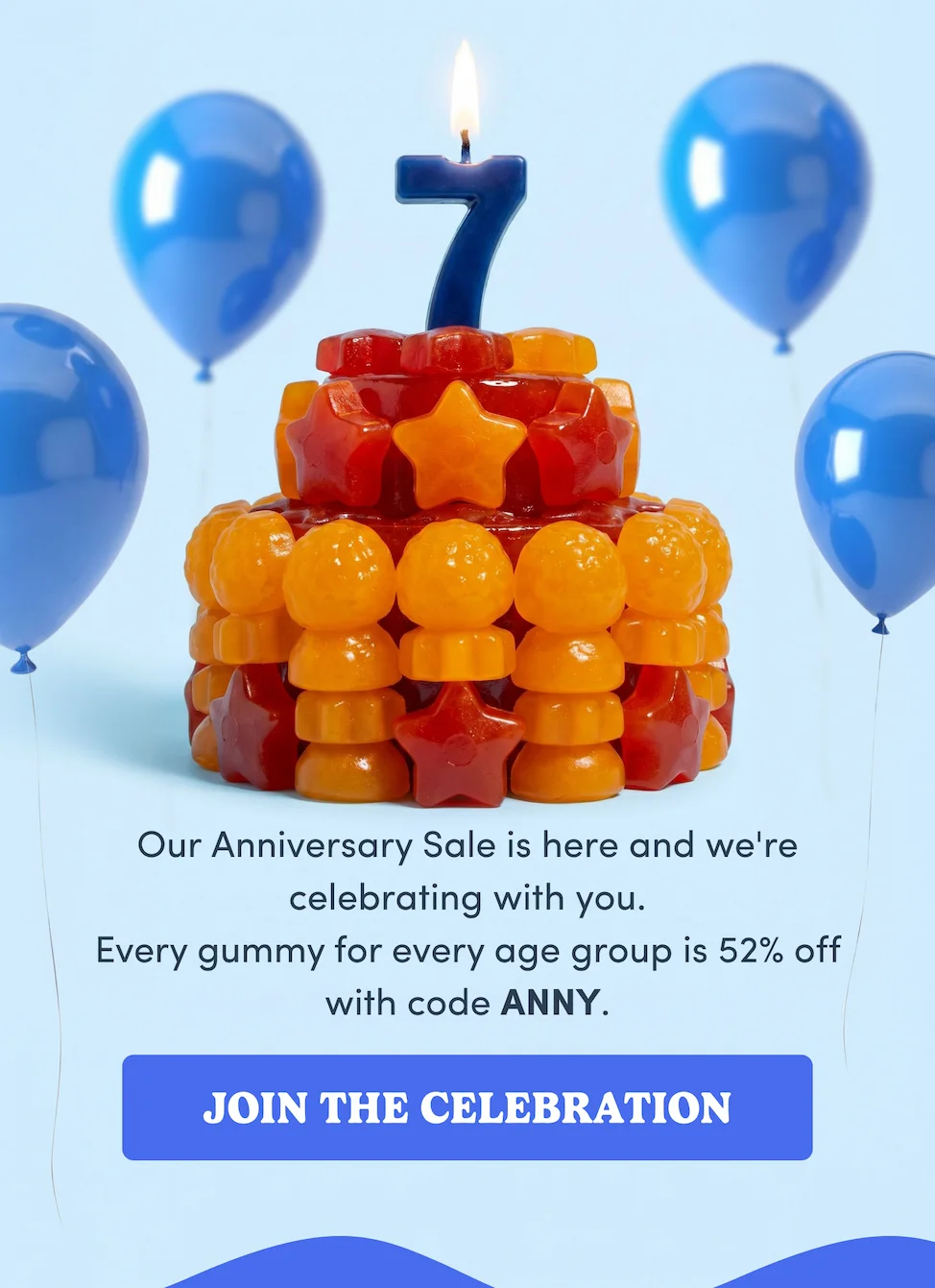 Our anniversary Sale is here and we're celebrating with you.