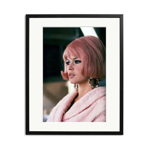 Pink Brigitte Bardot Framed Print