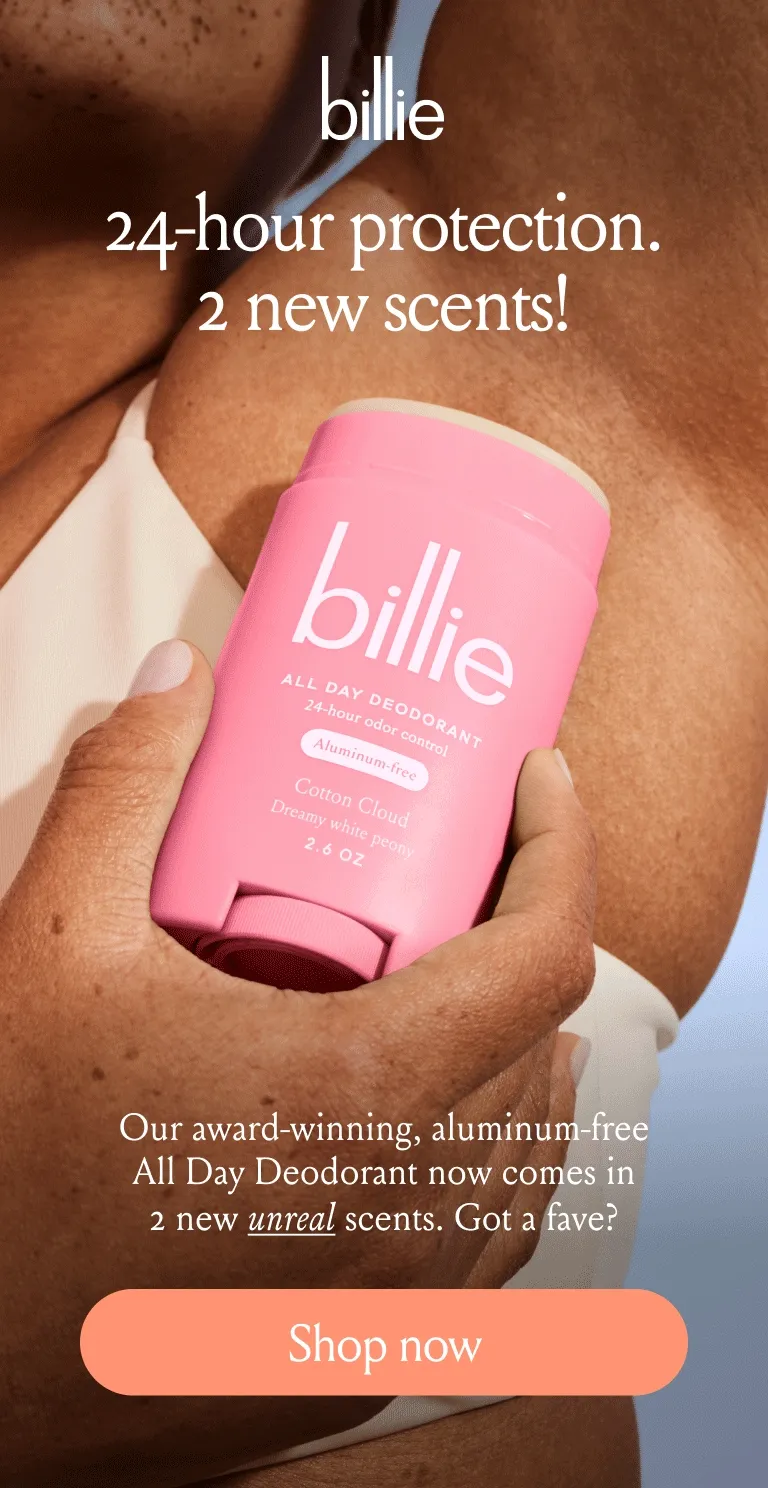 All day deodorant in 2 new scents
