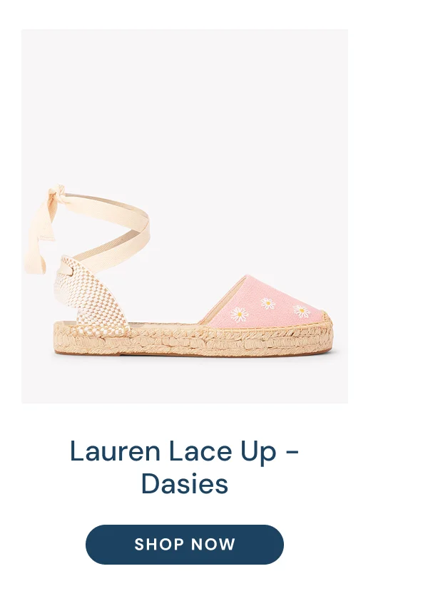 Lauren Lace Up - Dasies