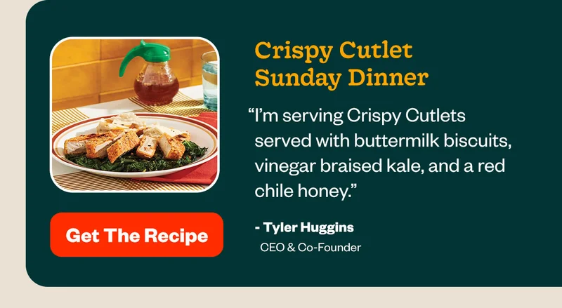 CRISPY CUTLET SUNDAY DINNER