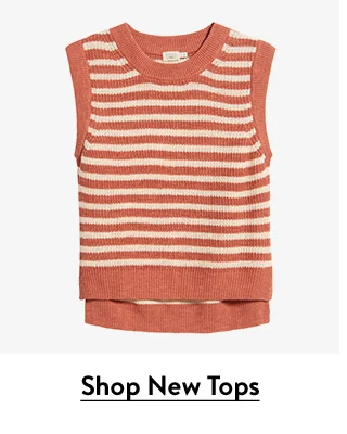 A striped knit top.