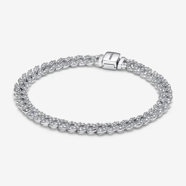 Pandora Timeless Pavé Cuban Chain Bracelet