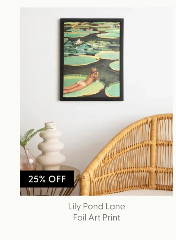 Lily Pond Lane - Limited Edition Foil Art Print