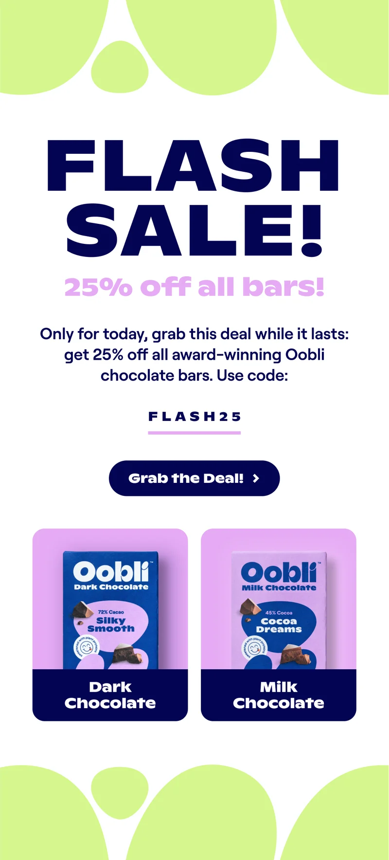 25% off all bars