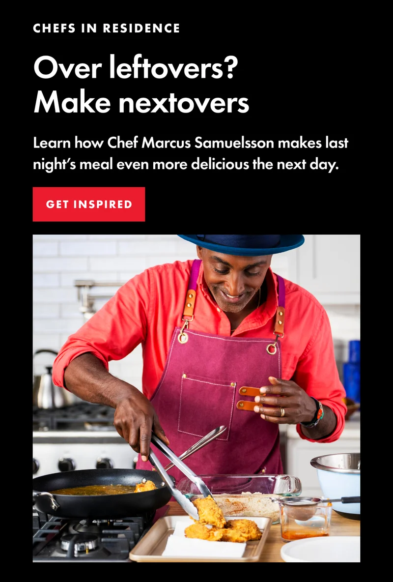 Over leftovers make nextovers. Get inspired.