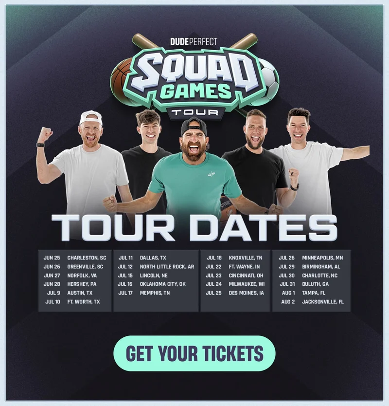 Tour Dates - Squad Games Tour - Get Your Tickets