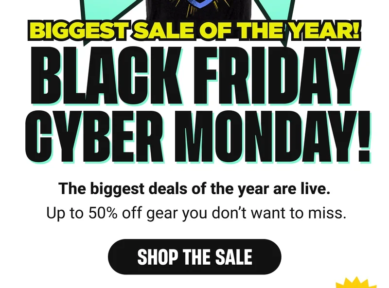 Biggest sale of the year! | Black Friday &  Cyber Monday!