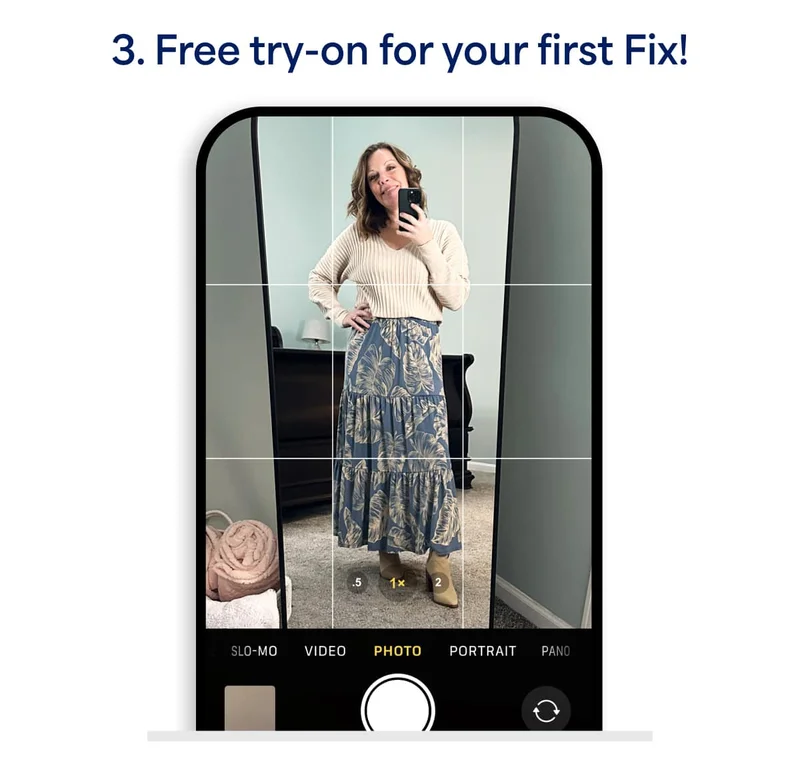 3. Free try-on for your first Fix!