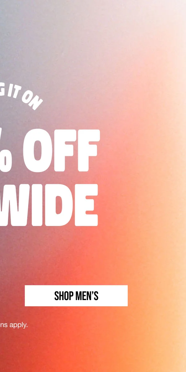 Up to 50% off Sitewide Shop Men's