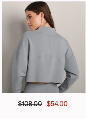 DreamGlow™ Cropped Mock Neck