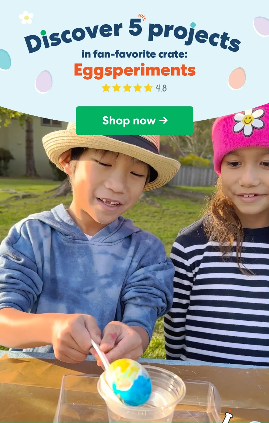 Discover 5 projects in fan-favorite crate: Eggsperiments!