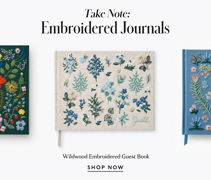 Shop Embroidered Journals