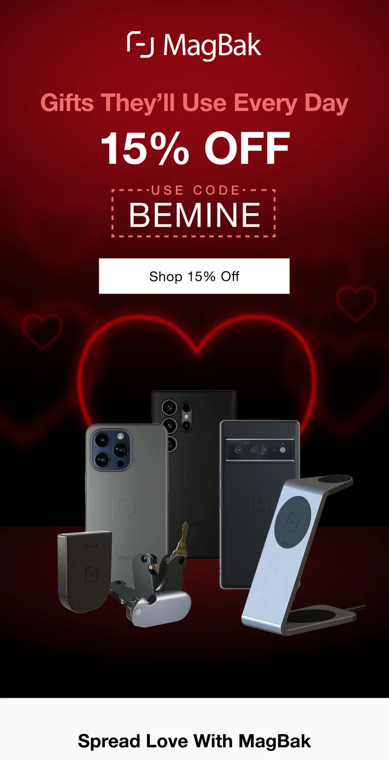 Gifts They'll Use Every Day. 15% off with code BEMINE. Spread Love with Magbak