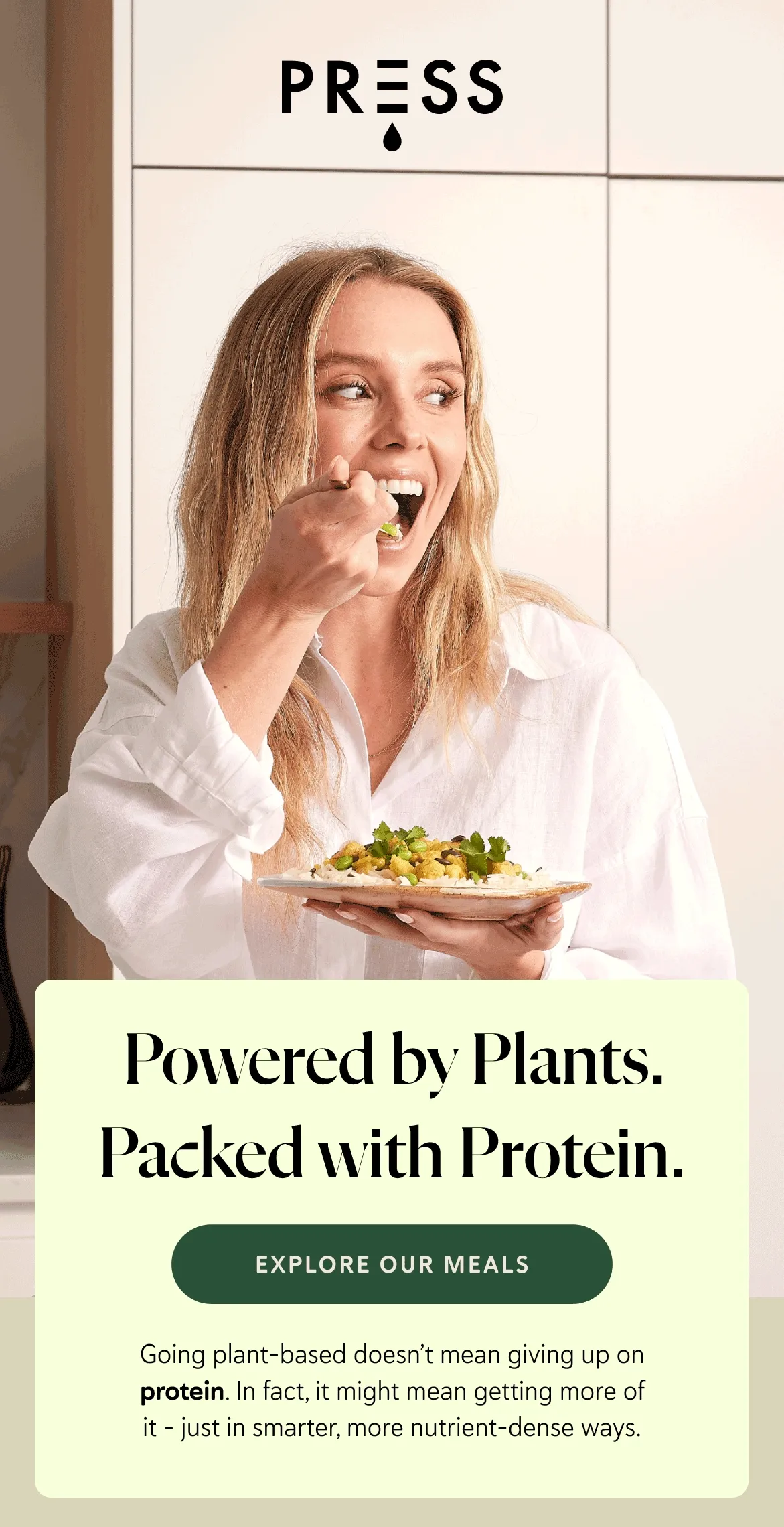 Powered by Plants. Packed with Protein.