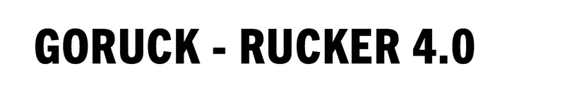 GORUCK Rucker 4.0