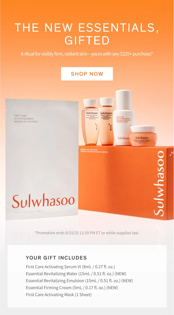 5-piece gift with $225+ purchase