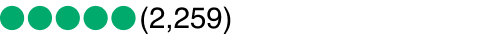Image Description: Five green bubbles with the number 2,259.