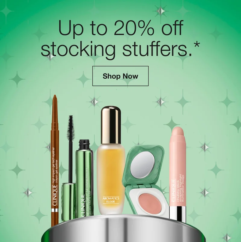 Up to 20% off stocking stuffers.* | Shop Now