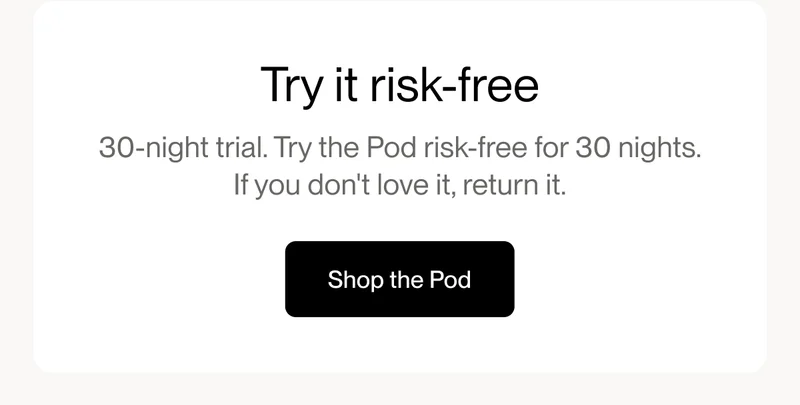 Try it risk-free