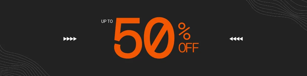 50% OFF SITEWIDE