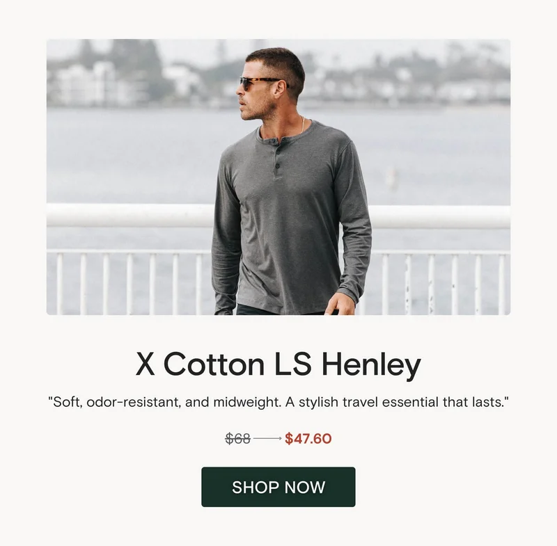 X Cotton LS Henley