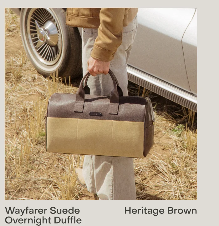 Wayfarer Suede Overnight Duffle