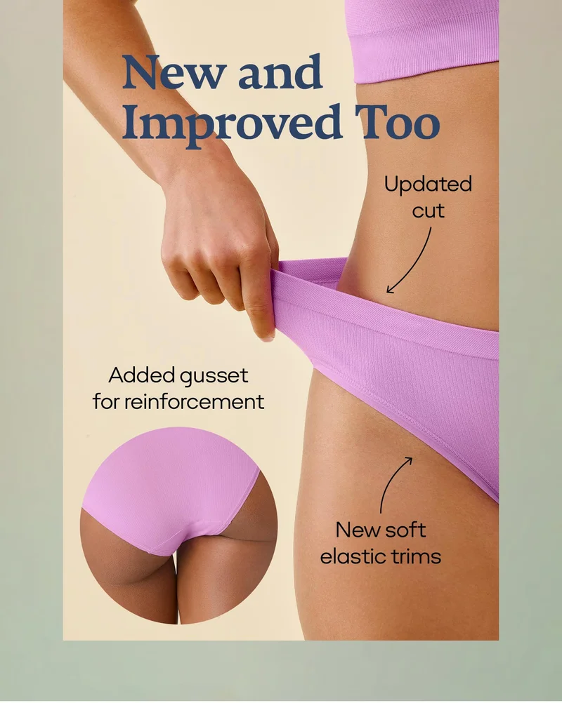 New and Improved Too | Updated cut | Added gusset for reinforcement | New soft elastic trims