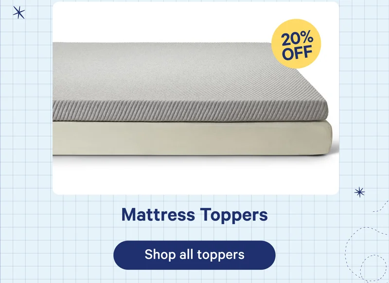 20% off mattress toppers