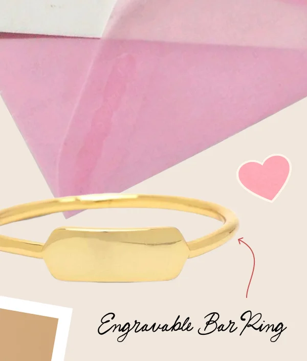 Engravable Bar Ring