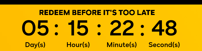 Redeem Before it's too late