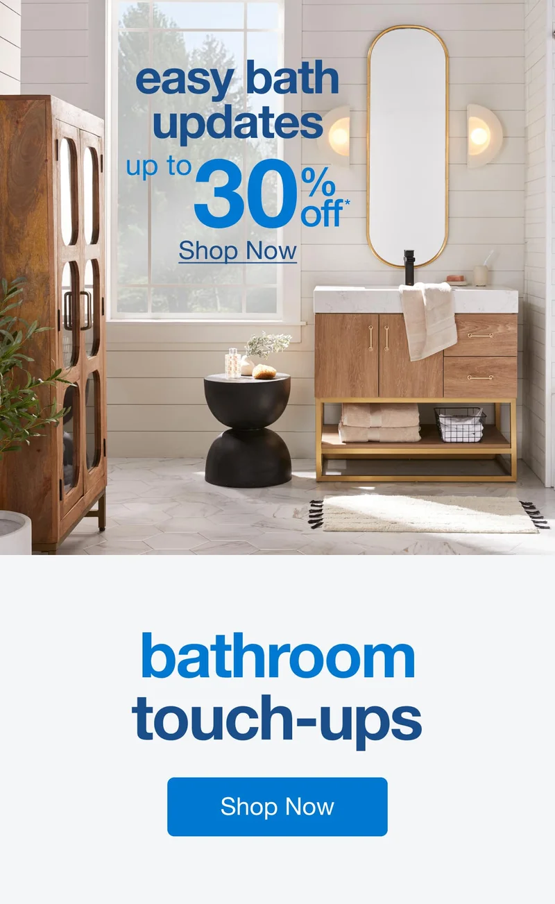 Easy Bath Updates Up to 30% Off — Shop Now!