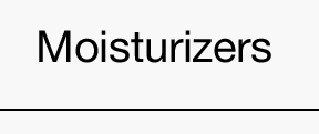 Moisturizers