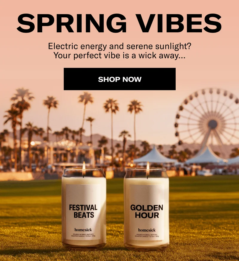 Spring vibes | Electric energy and serene sunlight? Your perfect vibe is a wick away… | Shop now