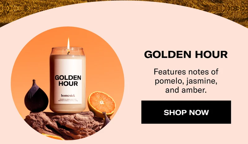 Golden Hour | Features notes of pomelo, jasmine, and amber. | Shop now
