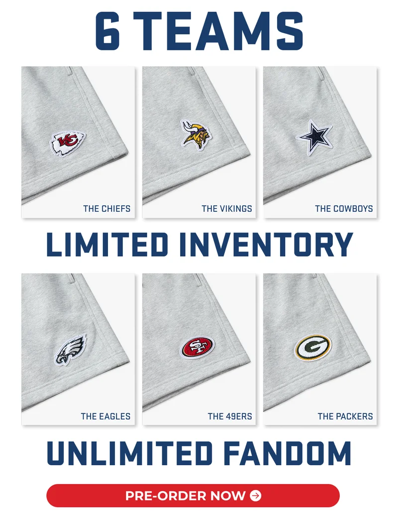 6 TEAMS - LIMITED INVENTORY - UNLIMITED FANDOM
