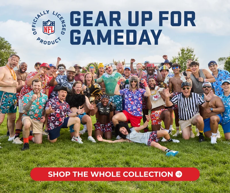 GEAR UP FOR GAMEDAY: Shop The Whole NFL By Chubbies Collection