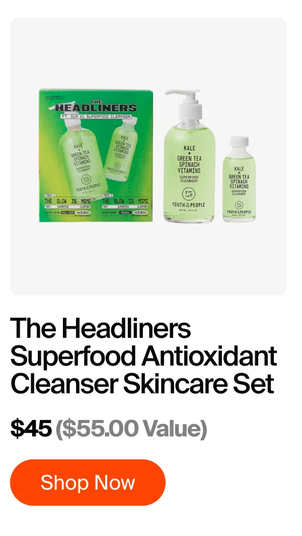 The Headliners Superfood Antioxidant Cleanser Skincare Set