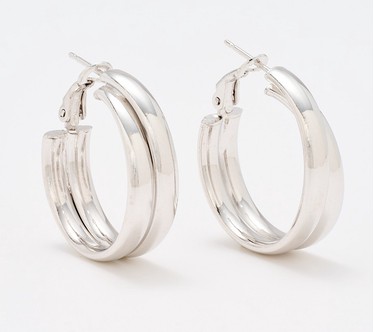 David Markstein Bronze Debut Double Nested Hoops